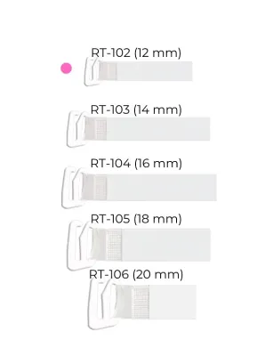 Ramiączka silikonowe z metalowym zaczepem 12 mm Julimex RT 102