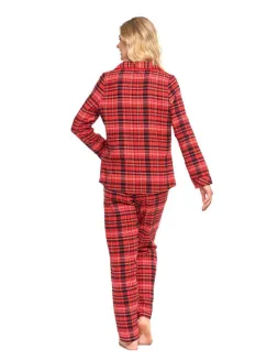 Flanelowa piżama damska Moraj PDD7200-002 2XL-3XL - 8