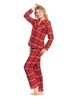 Flanelowa piżama damska Moraj PDD7200-002 2XL-3XL - 7