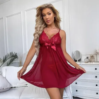 Koszula De Namour Sheer Lace Babydoll DEN079 S-XL - 6