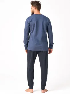 Piżama męska ze ściągaczami Key MNS 614 M-2XL wilk - 3