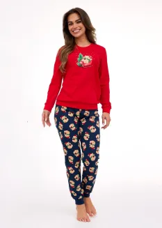 Piżama damska Cornette 671/422 Teddy Christmas S-2XL - 2