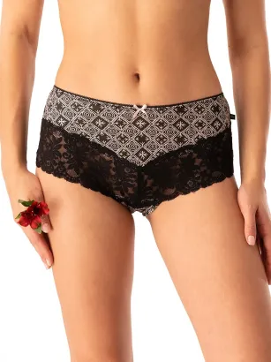 Figi damskie Key LPB 731 dwupak brazil bikini z koronką S–XL