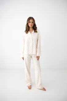 Piżama damska rozpinana Sensis Marielle XS-2XL - 4