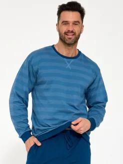 Piżama męska ze ściągaczami Cornette 117/211 Loose 17 S-2XL - 2