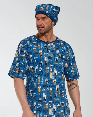 Męska koszula nocna Cornette 109/12 625305 M-2XL