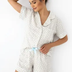Piżama damska rozpinana Sensis Amalia MNTK S-XL