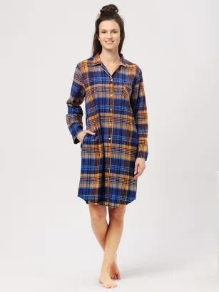 Koszula flanelowa do kolan Key LND 481 S-XL