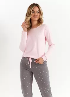 Ciepła piżama damska Cana 492 M-XL - 2