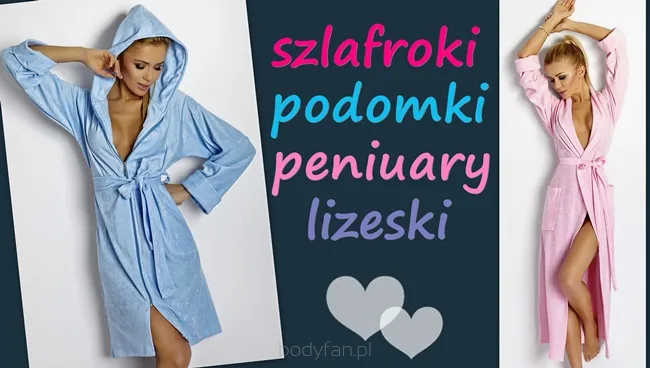 Szlafroki i podomki z lekkiej frotty