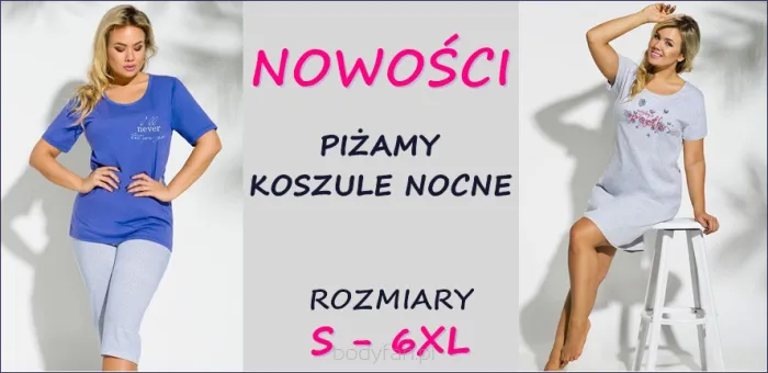 Nowa kolekcja PIŻAMY w dużych rozmiarach