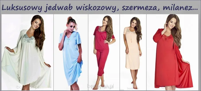 Luksusowy jedwab wiskozowy, szermeza, milanez..