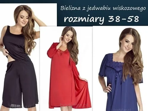 Bielizna z jedwabiu wiskozowego