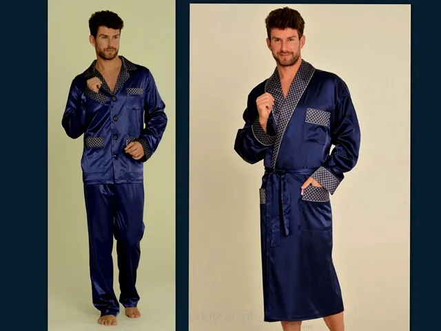 Szlafrok i piżama satynowa męska