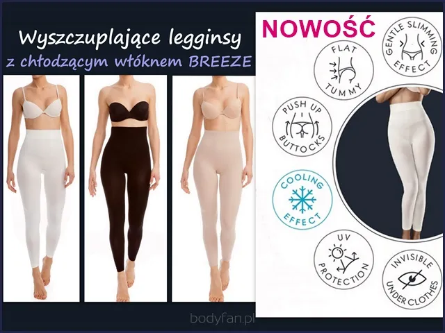 Wyszczuplające legginsy z chłodzącym włóknem BREEZE
