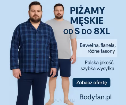 Piżamy męskie w dużych rozmiarach – komfort i styl od S do 8XL